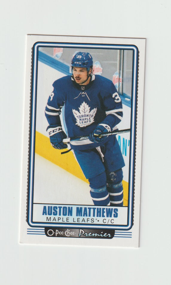 2021-22 O-Pee-Chee OPC Premier Tallboys #P-2 Auston Matthews