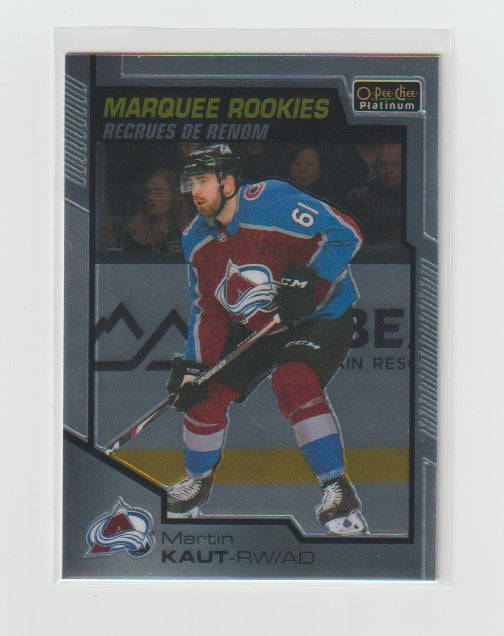 2020-21 O-Pee-Chee Platinum Marquee Rookies #169 Martin Kaut