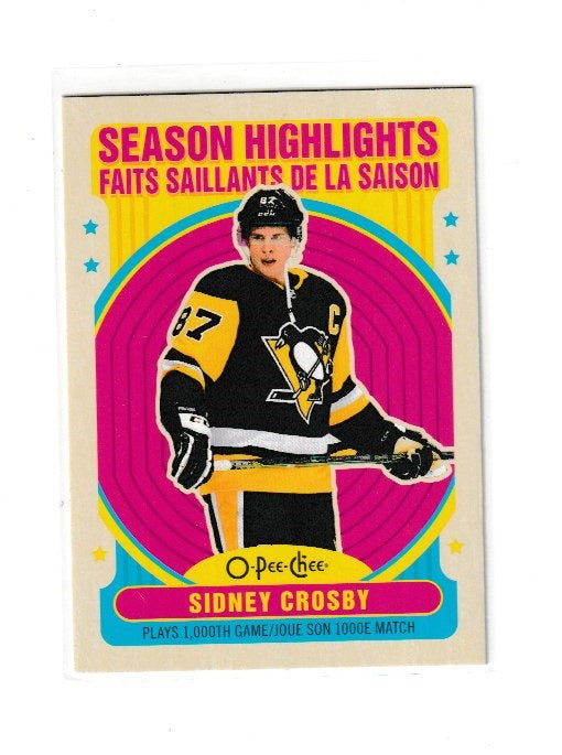 2021-22 O-Pee-Chee Retro #594 Sidney Crosby