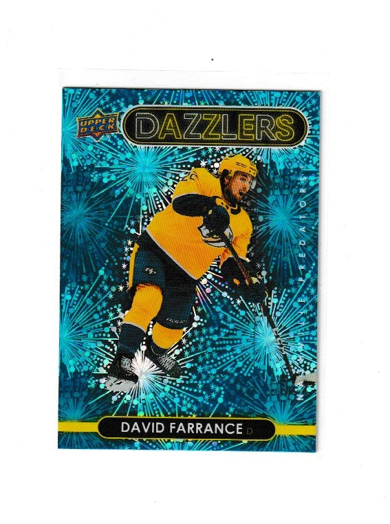 2021-22 Upper Deck Dazzlers #DZ-77 David Farrance