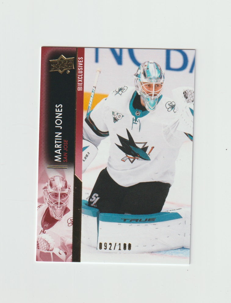 2021-22 Upper Deck Exclusives #150 Martin Jones