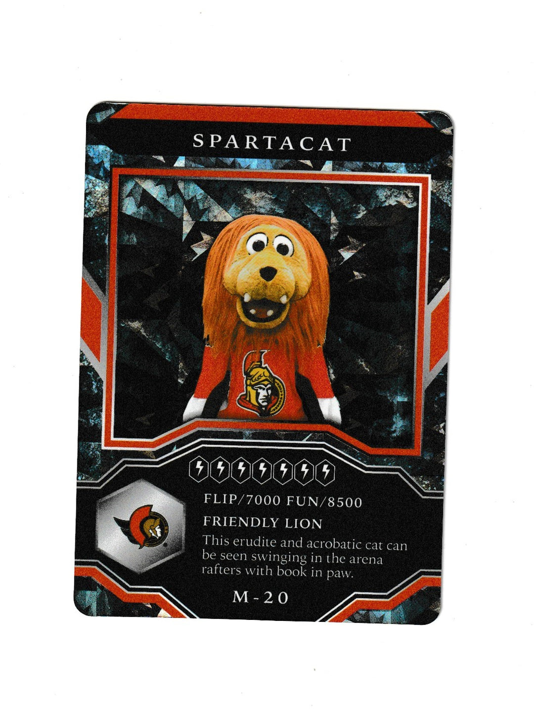 2021-22 Upper Deck MVP Mascot Gaming Cards Sparkle #M-20 Spartacat