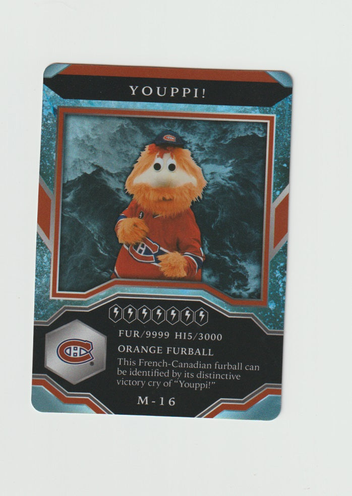 2021-22 Upper Deck MVP Mascot Gaming Cards #M-16 Youppi