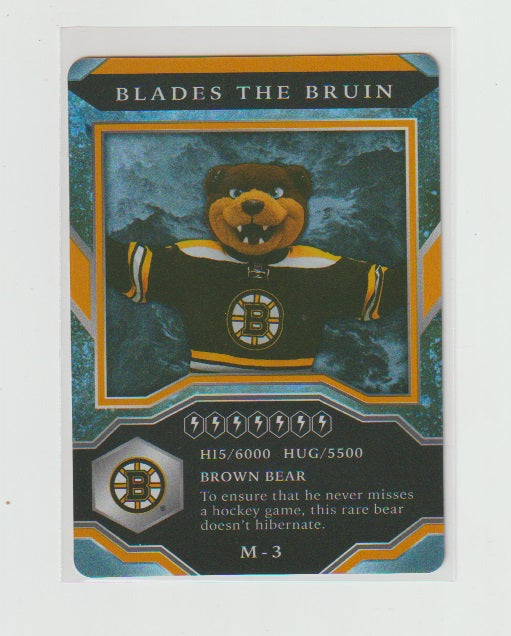 2021-22 Upper Deck MVP Mascot Gaming Cards #M-3 Blades The Bruin