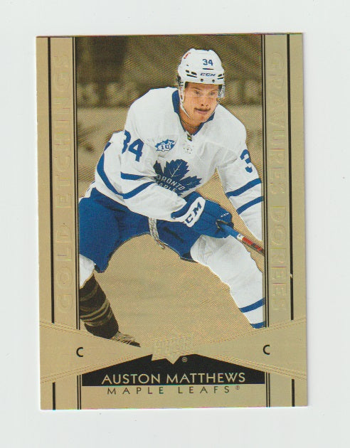 2021-22 Upper Deck Tim Hortons Gold Etchings #G-4 Auston Matthews