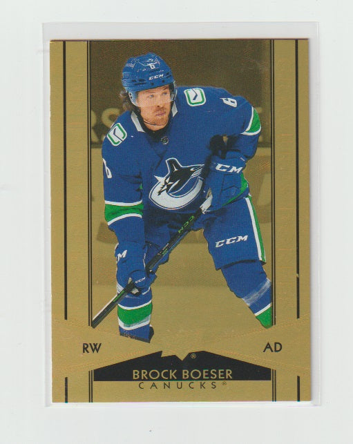 2021-22 Upper Deck Tim Hortons Gold Etchings #G-9 Brock Boeser