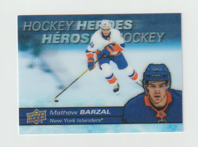 2021-22 Upper Deck Tim Hortons Hockey Heroes #H-14 Mathew Barzal