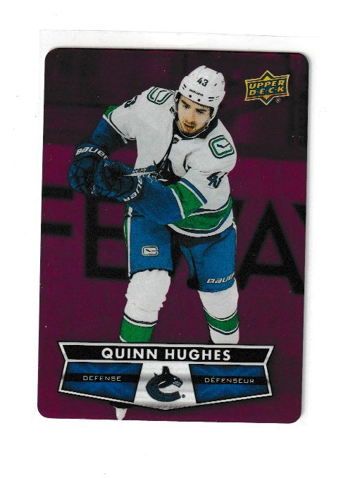 2021-22 Upper Deck Tim Hortons Red Die Cuts #DC-50 Quinn Hughes