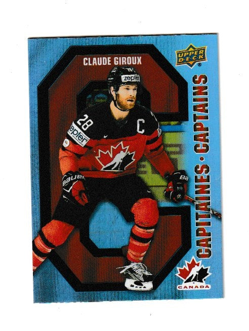 2021-22 Upper Deck Tim Hortons Team Canada Captains #CC-4 Claude Giroux