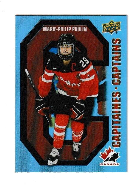 2021-22 Upper Deck Tim Hortons Team Canada Captains #CC-7 Marie-Philip Poulin