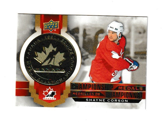 2021-22 Upper Deck Tim Hortons Team Canada Championship Medals #M-11 Shayne Corson