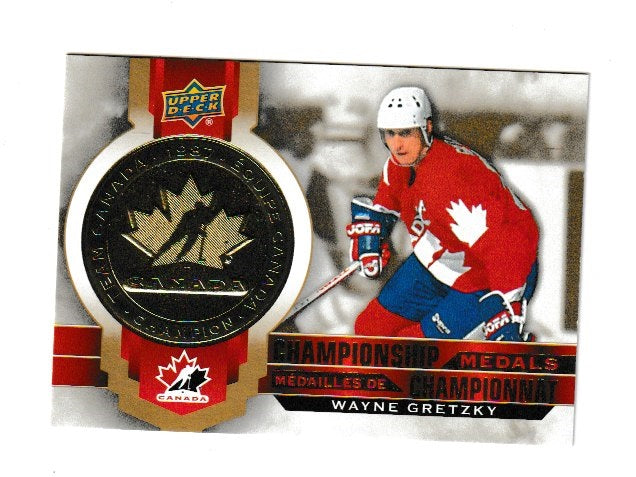 2021-22 Upper Deck Tim Hortons Team Canada Championship Medals #M-15 Wayne Gretzky