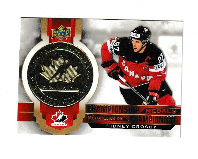 2021-22 Upper Deck Tim Hortons Team Canada Championship Medals #M-5 Sidney Crosby