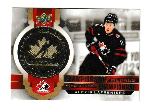 2021-22 Upper Deck Tim Hortons Team Canada Championship Medals #M-8 Alexis Lafreniere
