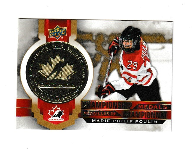 2021-22 Upper Deck Tim Hortons Team Canada Championship Medals #M-9 Marie-Philip Poulin