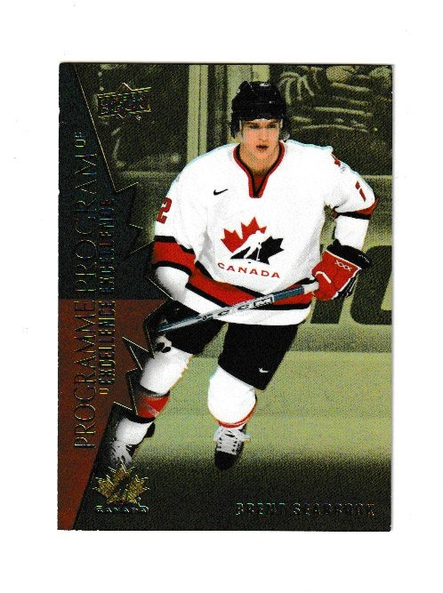 2021-22 Upper Deck Tim Hortons Team Canada Program of Excellence #POE-15 Brent Seabrook
