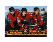 Load image into Gallery viewer, 2021-22 Upper Deck Tim Hortons Team Canada Trios #T-14 Shea Weber, Jordan Staal &amp; Jonathan Toews
