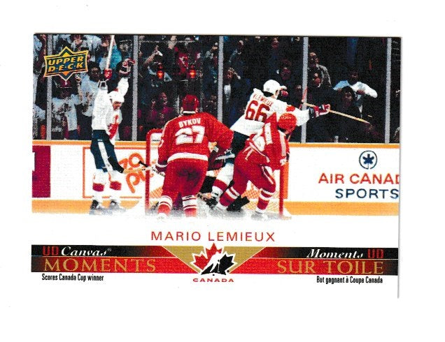 2021-22 Upper Deck Tim Hortons Team Canada UD Canvas TC Moments #CM-12 Mario Lemieux