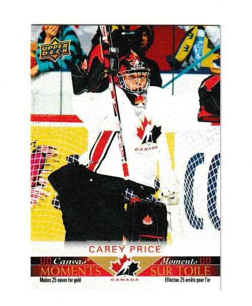 2021-22 Upper Deck Tim Hortons Team Canada UD Canvas TC Moments #CM-2 Carey Price