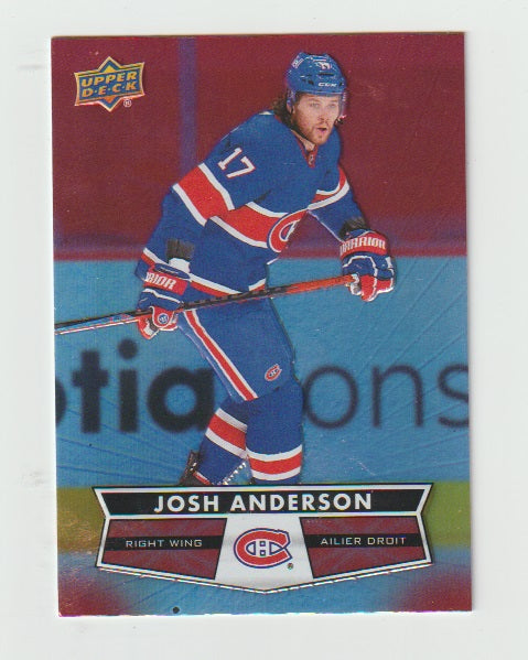 2021-22 Upper Deck Tim Hortons #17 Josh Anderson