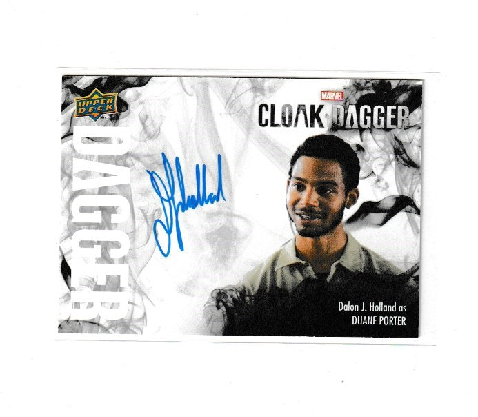 2021 Cloak & Dagger Season 1 Dagger Autographs #D-DH Dalon J Holland as Duane Porter