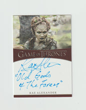 Load image into Gallery viewer, 2021 Game of Thrones Iron Anniversary Inscriptions Kae Alexander as Leaf
