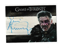 Load image into Gallery viewer, 2021 Game of Thrones Iron Anniversary Valyrian Autographs Simon Armstrong as Qhorin Halfhand
