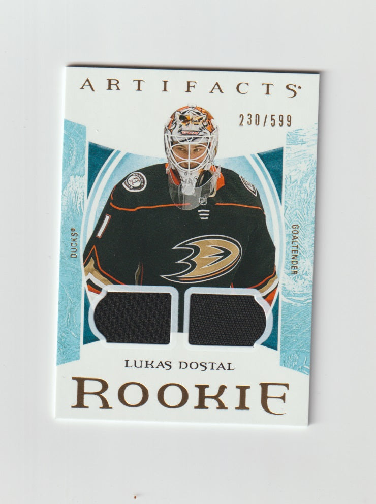 2022-23 Artifacts Materials Gold #174 Lukas Dostal