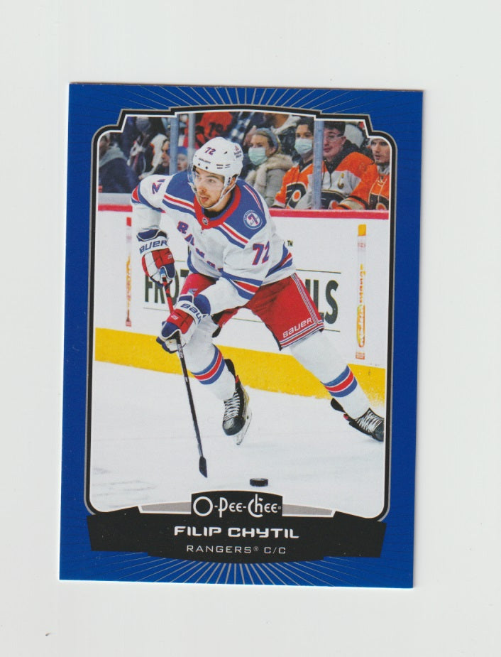 2022-23 O-Pee-Chee Blue #233 Filip Chytil