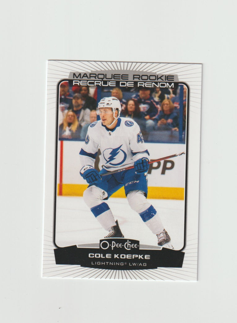 2022-23 O-Pee-Chee Marquee Rookie #582 Cole Koepke