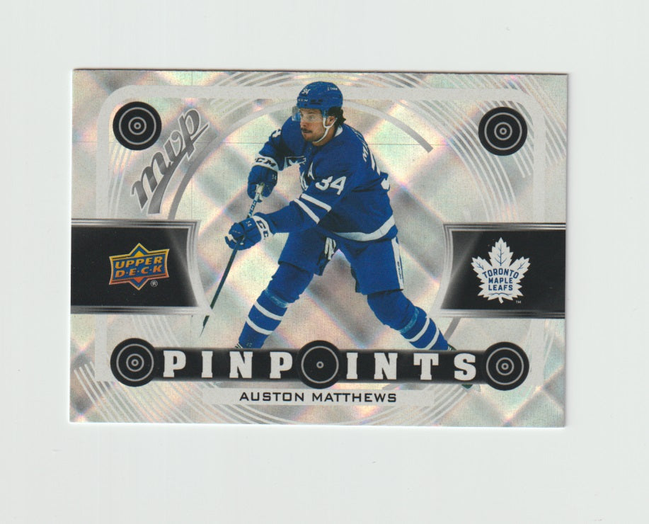 2022-23 Upper Deck MVP Pinpoints #PP-5 Auston Matthews