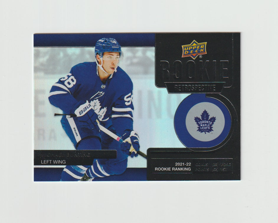 2022-23 Upper Deck Rookie Retrospective #RR-18 Michael Bunting