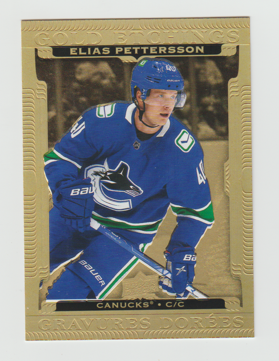 2022-23 Upper Deck Tim Hortons Gold Etchings #G-11 Elias Pettersson