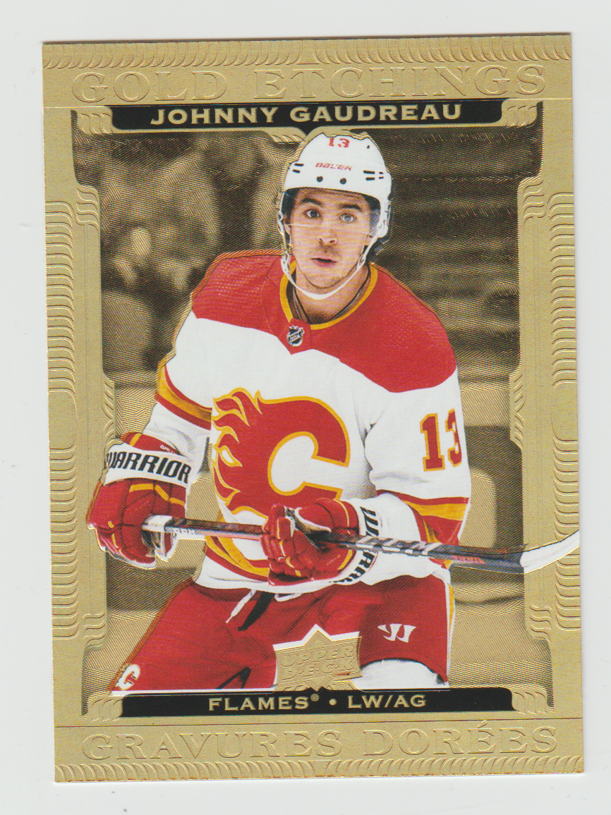 2022-23 Upper Deck Tim Hortons Gold Etchings #G-17 Johnny Gaudreau