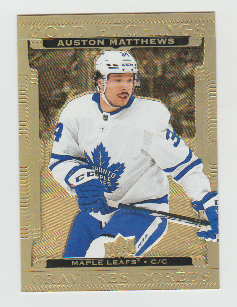 2022-23 Upper Deck Tim Hortons Gold Etchings #G-7 Auston Matthews