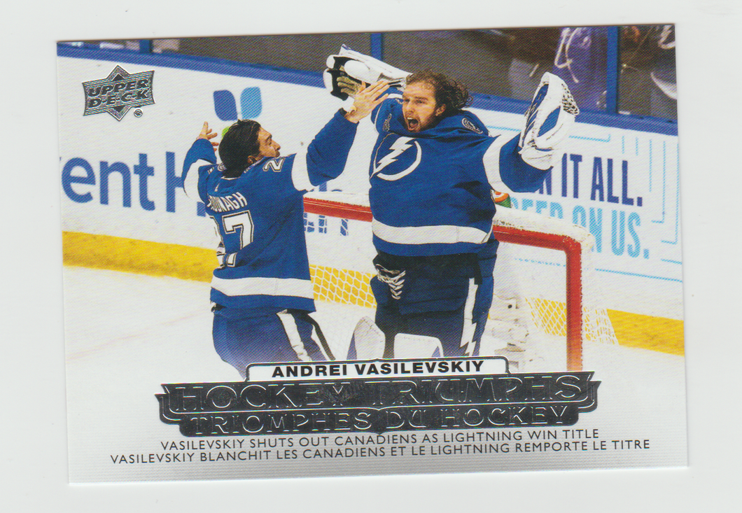 2022-23 Upper Deck Tim Hortons Hockey Triumphs #HT-12 Andrei Vasilevskiy