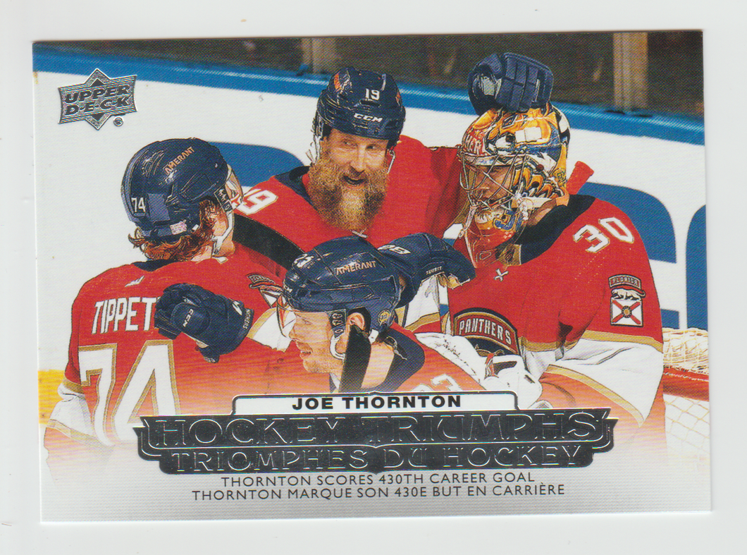 2022-23 Upper Deck Tim Hortons Hockey Triumphs #HT-18 Joe Thornton