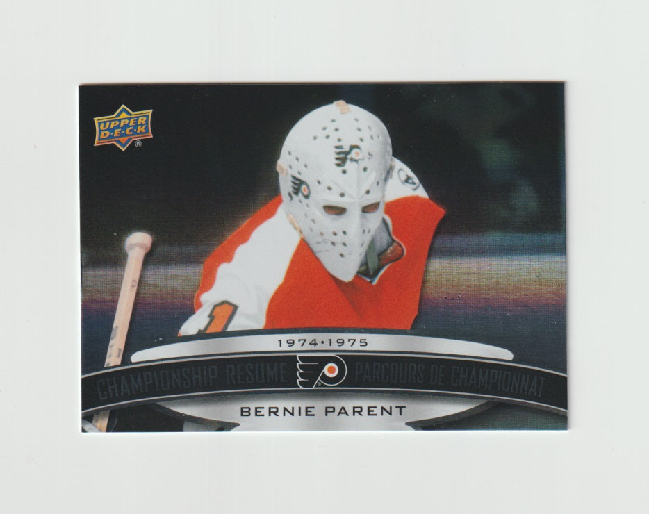 2022-23 Upper Deck Tim Hortons Legends Championship Resume #CR-7 Bernie Parent