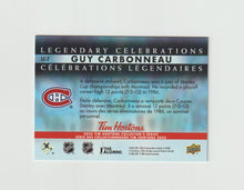 Load image into Gallery viewer, 2022-23 Upper Deck Tim Hortons Legends Legendary Celebrations #LC-7 Guy Carbonneau
