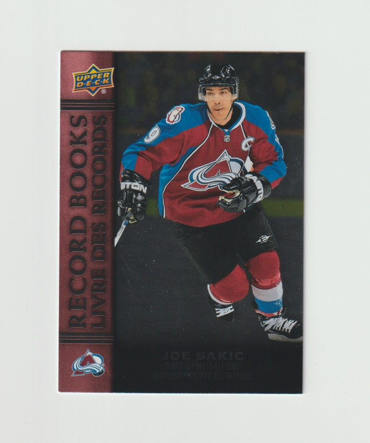 2022-23 Upper Deck Tim Hortons Legends Record Books #RB-13 Joe Sakic