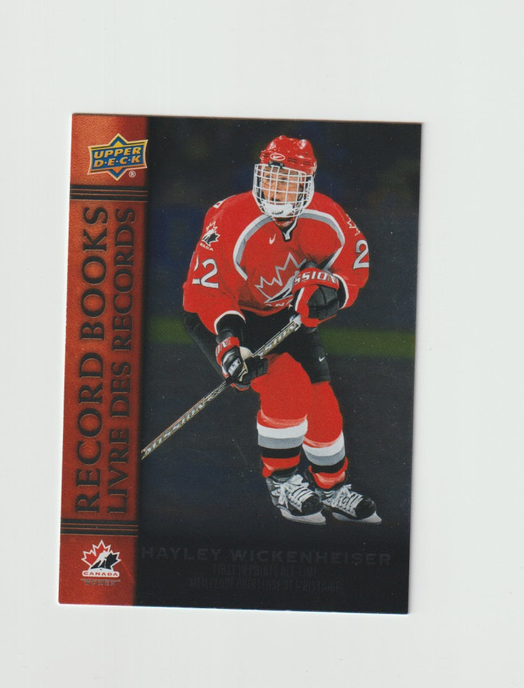 2022-23 Upper Deck Tim Hortons Legends Record Books #RB-15 Hayley Wickenheiser