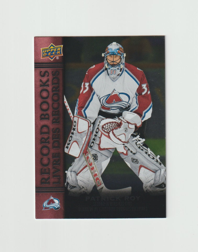2022-23 Upper Deck Tim Hortons Legends Record Books #RB-3 Patrick Roy