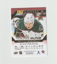 Load image into Gallery viewer, 2022-23 Upper Deck UD Canvas Young Guns #C94 Matias Maccelli
