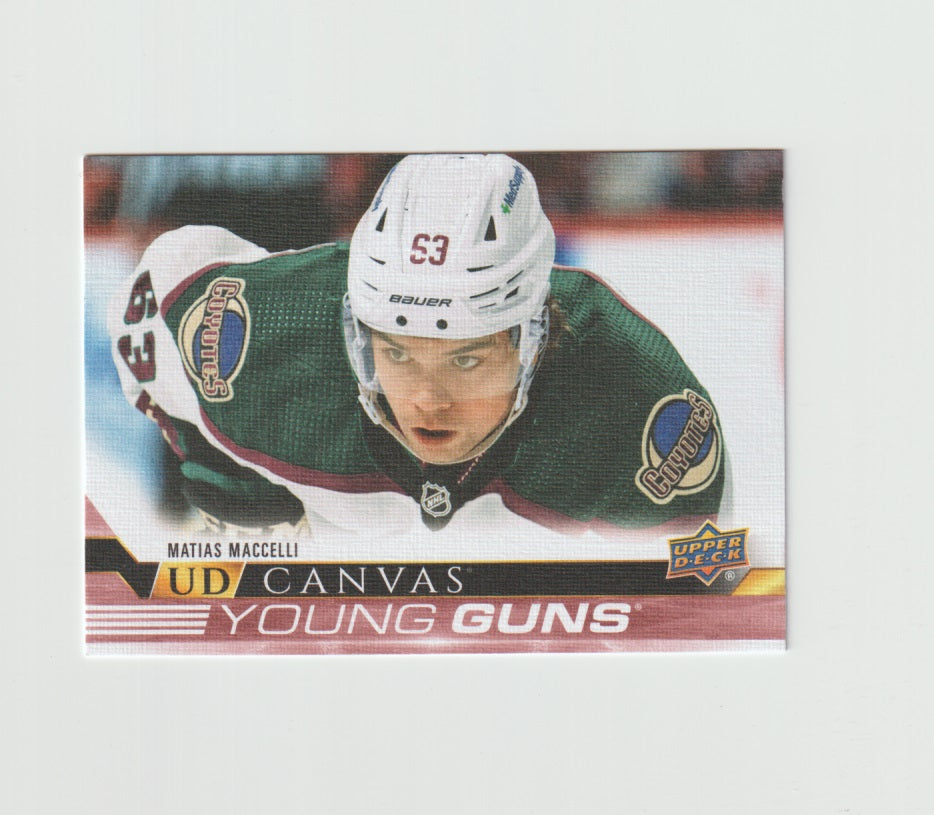 2022-23 Upper Deck UD Canvas Young Guns #C94 Matias Maccelli