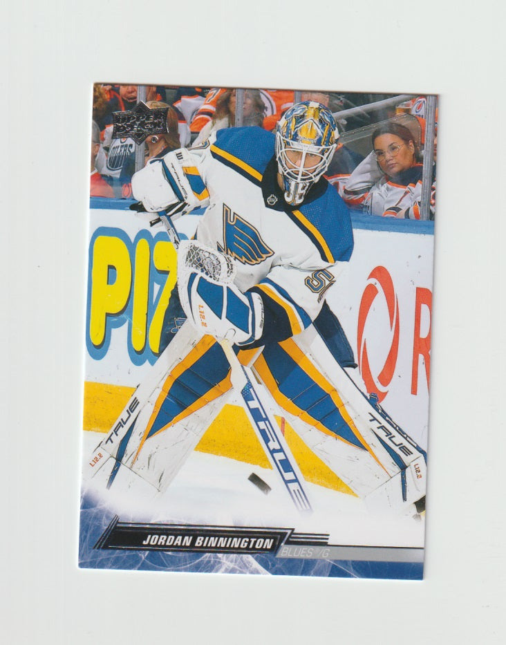 2022-23 Upper Deck #156 Jordan Binnington