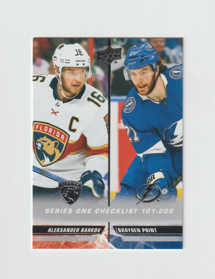 2022-23 Upper Deck #200 Aleksander Barkov & Brayden Point