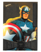 Load image into Gallery viewer, 2022 Spider-Man Metal Universe Light FX Gold #16 Captain America
