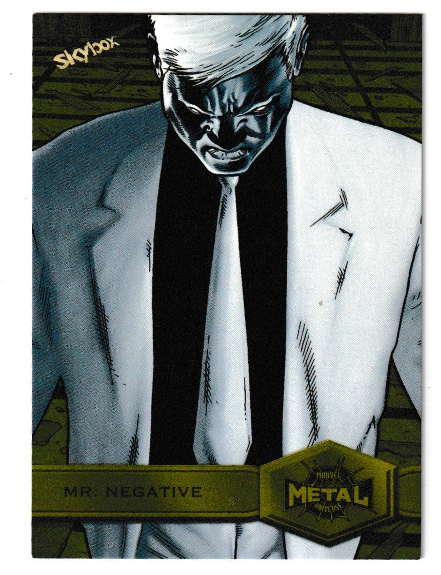 2022 Spider-Man Metal Universe Light FX Yellow #158 Mister Negative