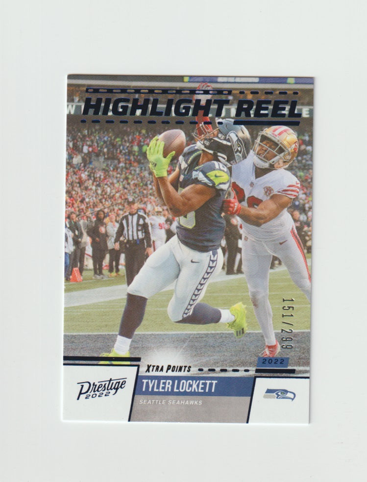 2022 Prestige Highlight Reel Xtra Points Blue #HR-17 Tyler Lockett