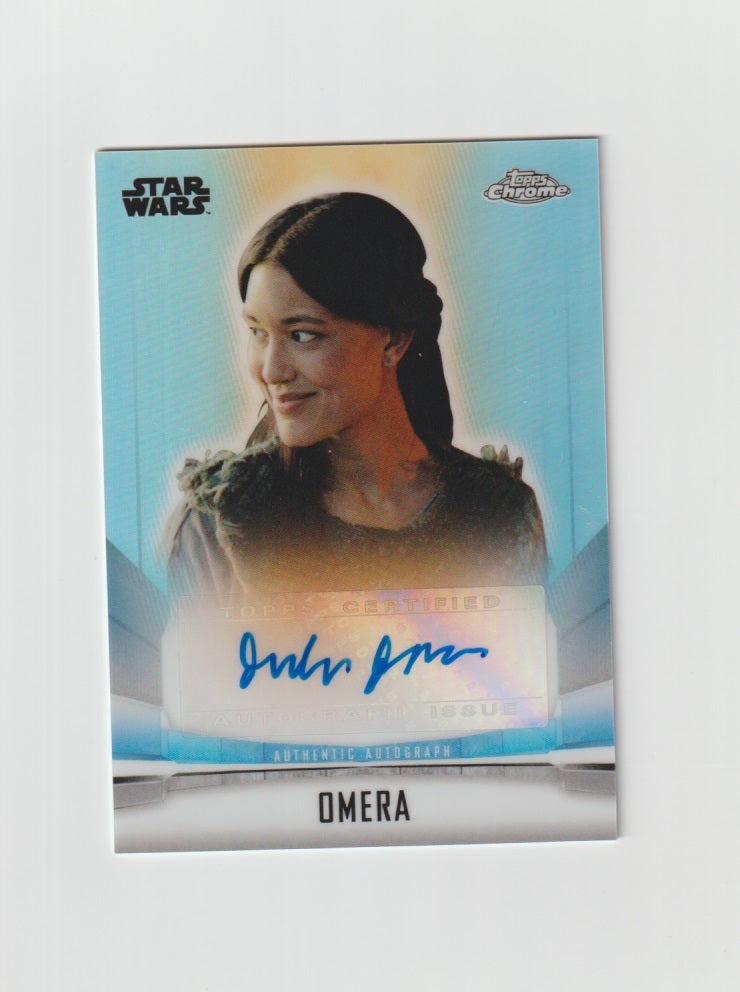 2022 Star Wars The Mandalorian Chrome Beskar Edition Autographs #A-JJ Julia Jones as Omera